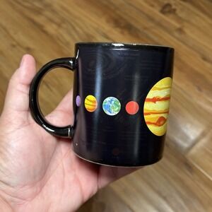 Uild Heat Transforming Color Changing Planet Mug Hot Coffee Reveals The Solar Sy